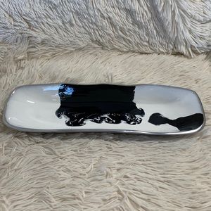 NIB Nima Oberoi Lunares Bianca Nero Dish